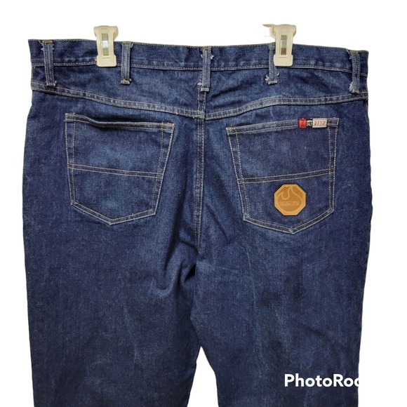 Walls FR Jeans Mens Dark Wash Flame Resistant Denim 42x32 - Picture 4 of 7